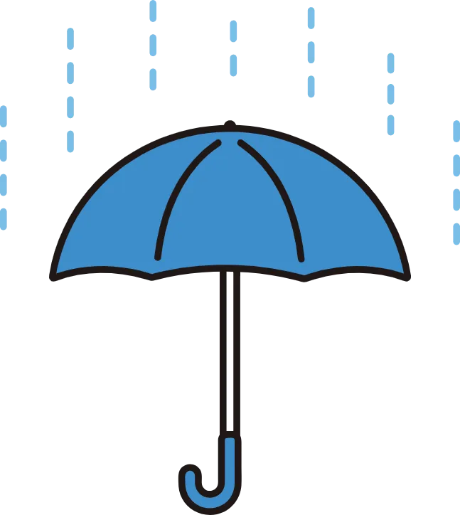 雨傘のイラスト